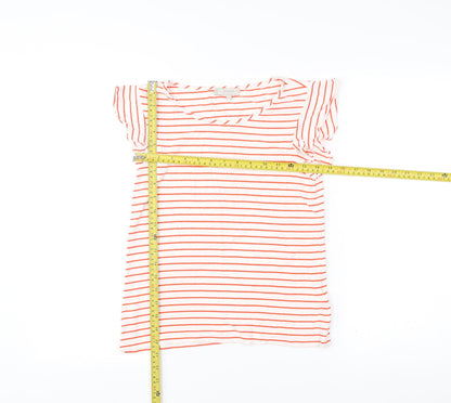 Womens UK Size XS Hobbs White Basic T-Shirt