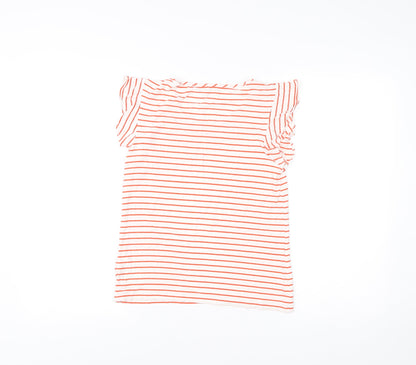 Womens UK Size XS Hobbs White Basic T-Shirt