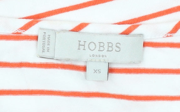 Womens UK Size XS Hobbs White Basic T-Shirt