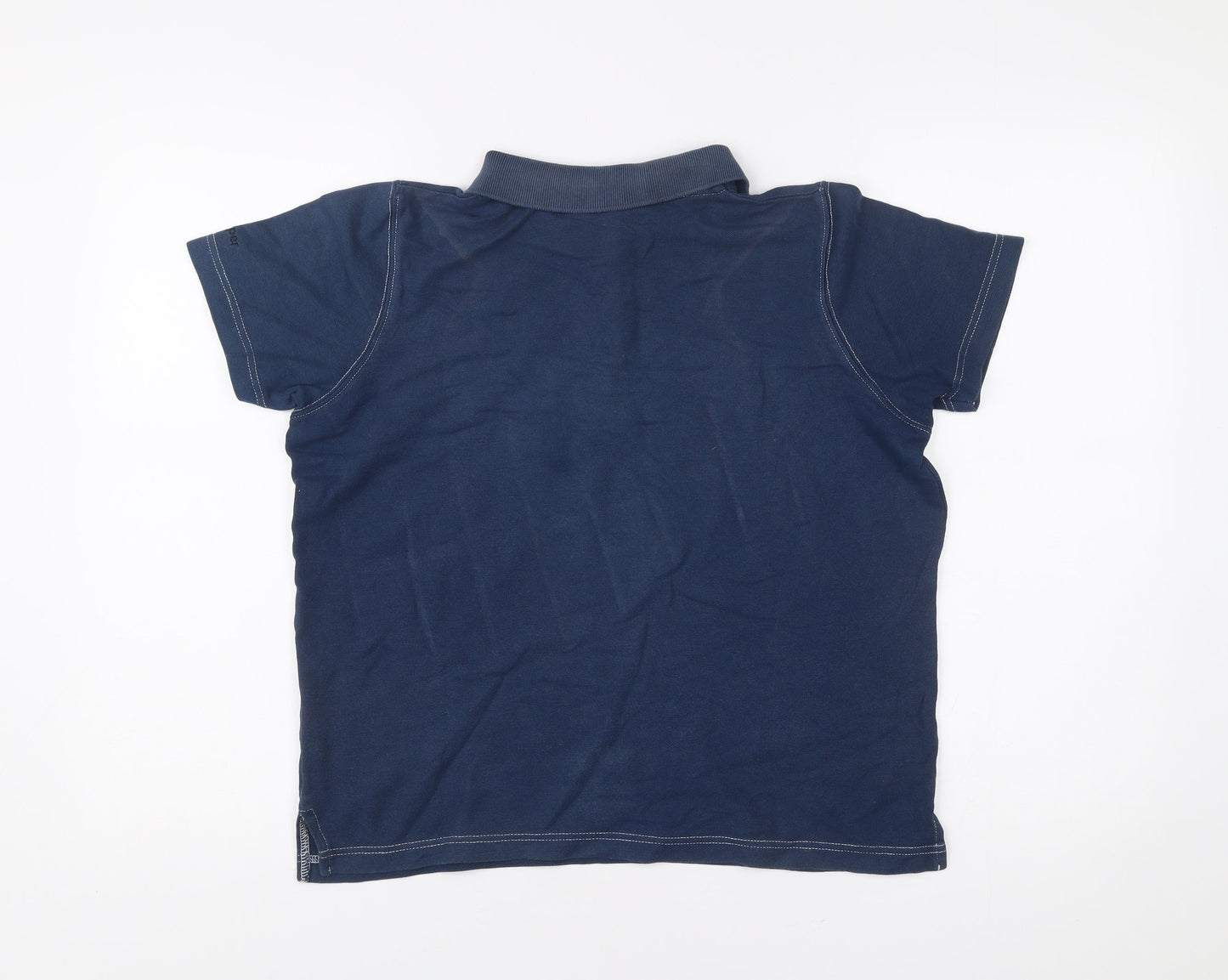 Jumper Men’s Blue Polo Shirt S 100% Cotton Casual Short Sleeve