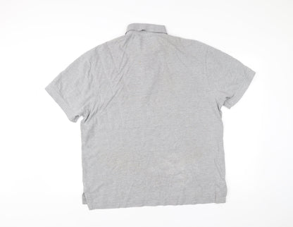 Raging Bull Men's Grey Polo Shirt XL Cotton Blend Casual