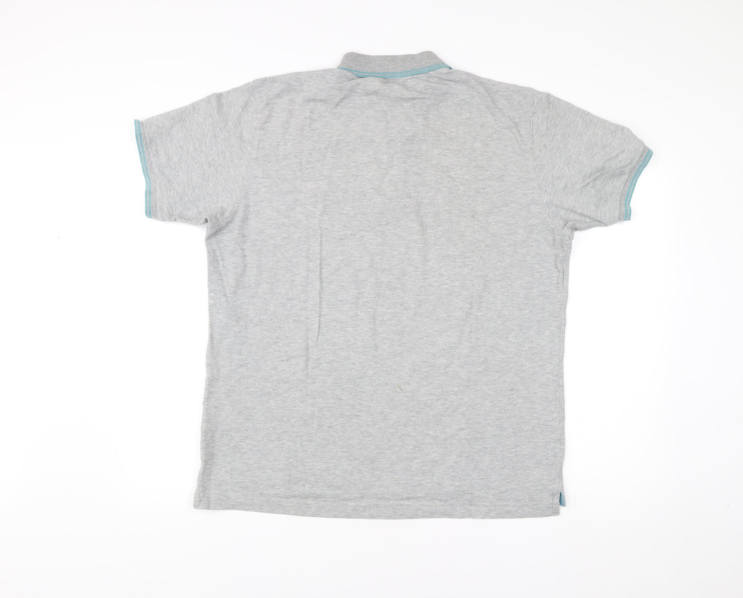 Uniqlo Men’s Grey Polo Shirt Size L Short Sleeve Cotton Blend