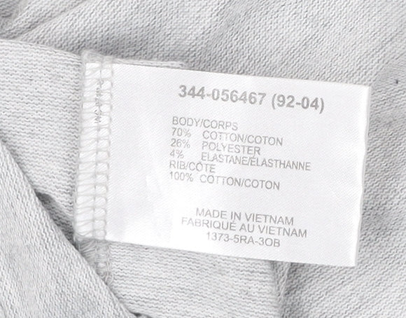 Uniqlo Men’s Grey Polo Shirt Size L Short Sleeve Cotton Blend