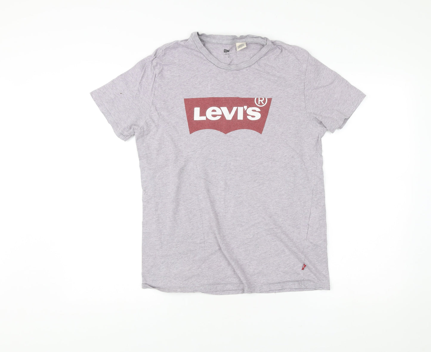 Levi's Men's Grey Logo Graphic Cotton T-Shirt Size M