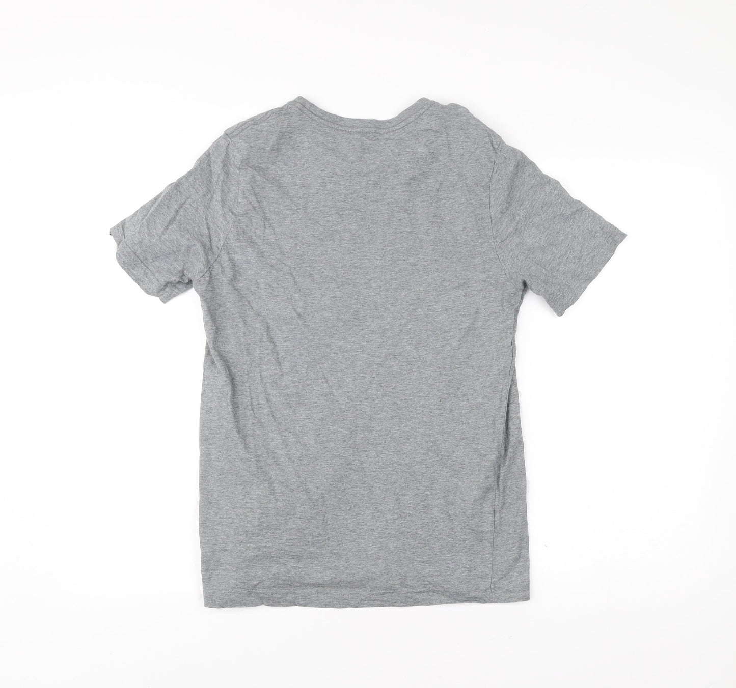 Puma Men's Grey Small Crew Neck Short Sleeve Sports Logo T-Shirt