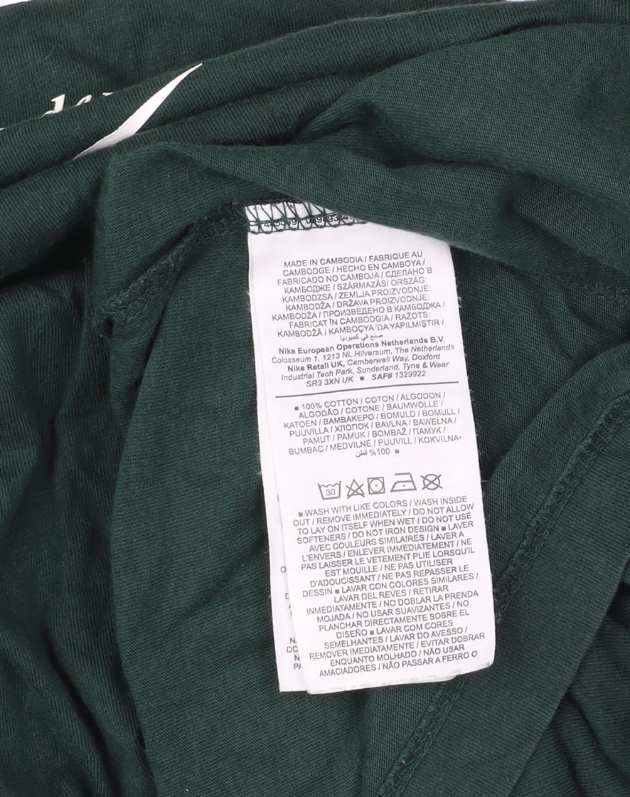 Nike Men’s Green L Graphic Sports Cotton T-Shirt
