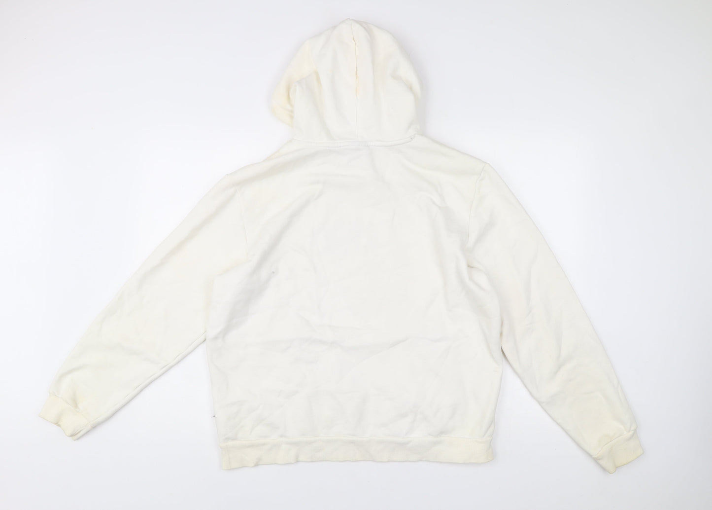 Mens UK Size L PUMA White Pullover Hoodie