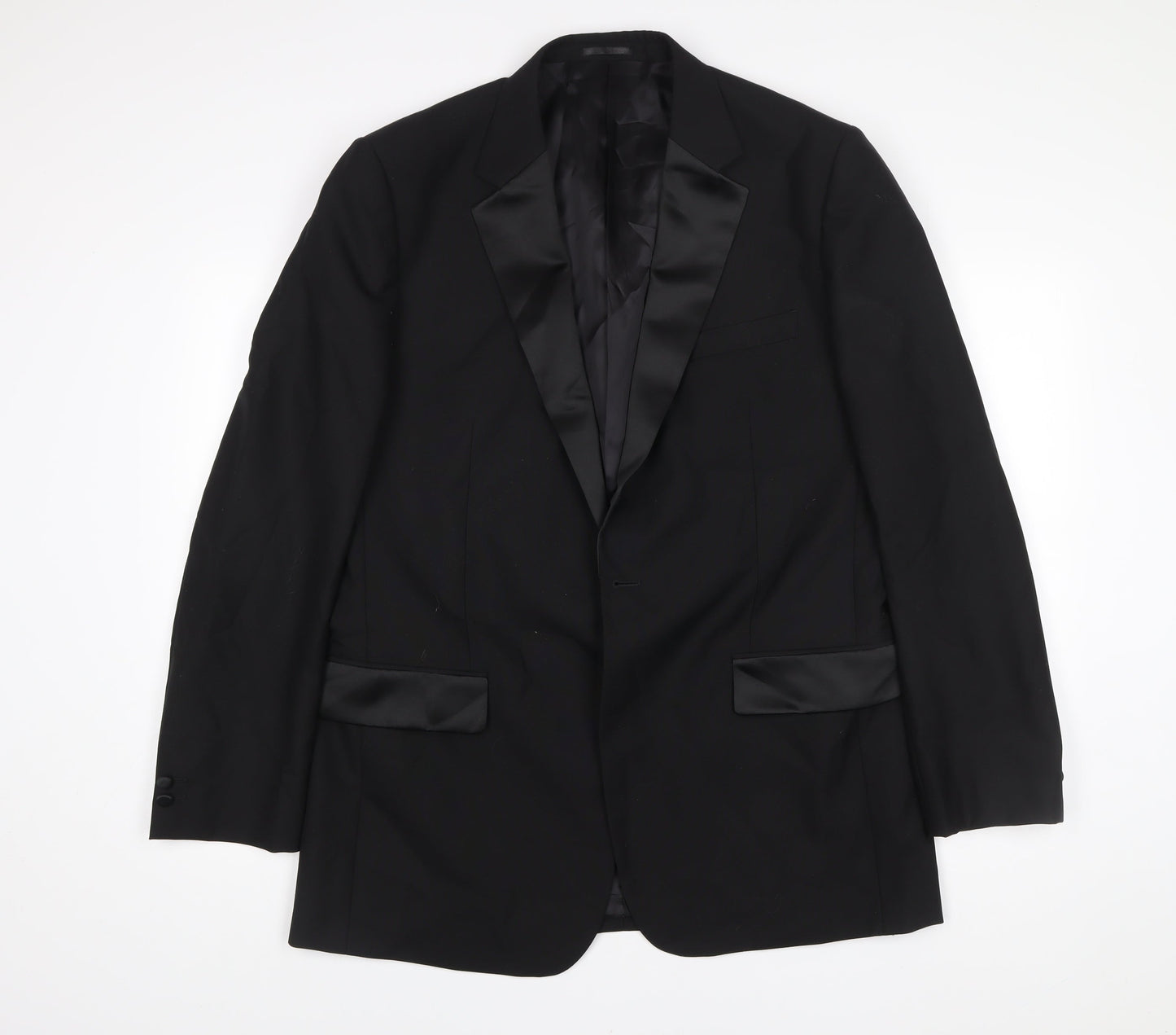 Mens UK Size 42 Brook Taverner Regular Black Suit Tuxedo