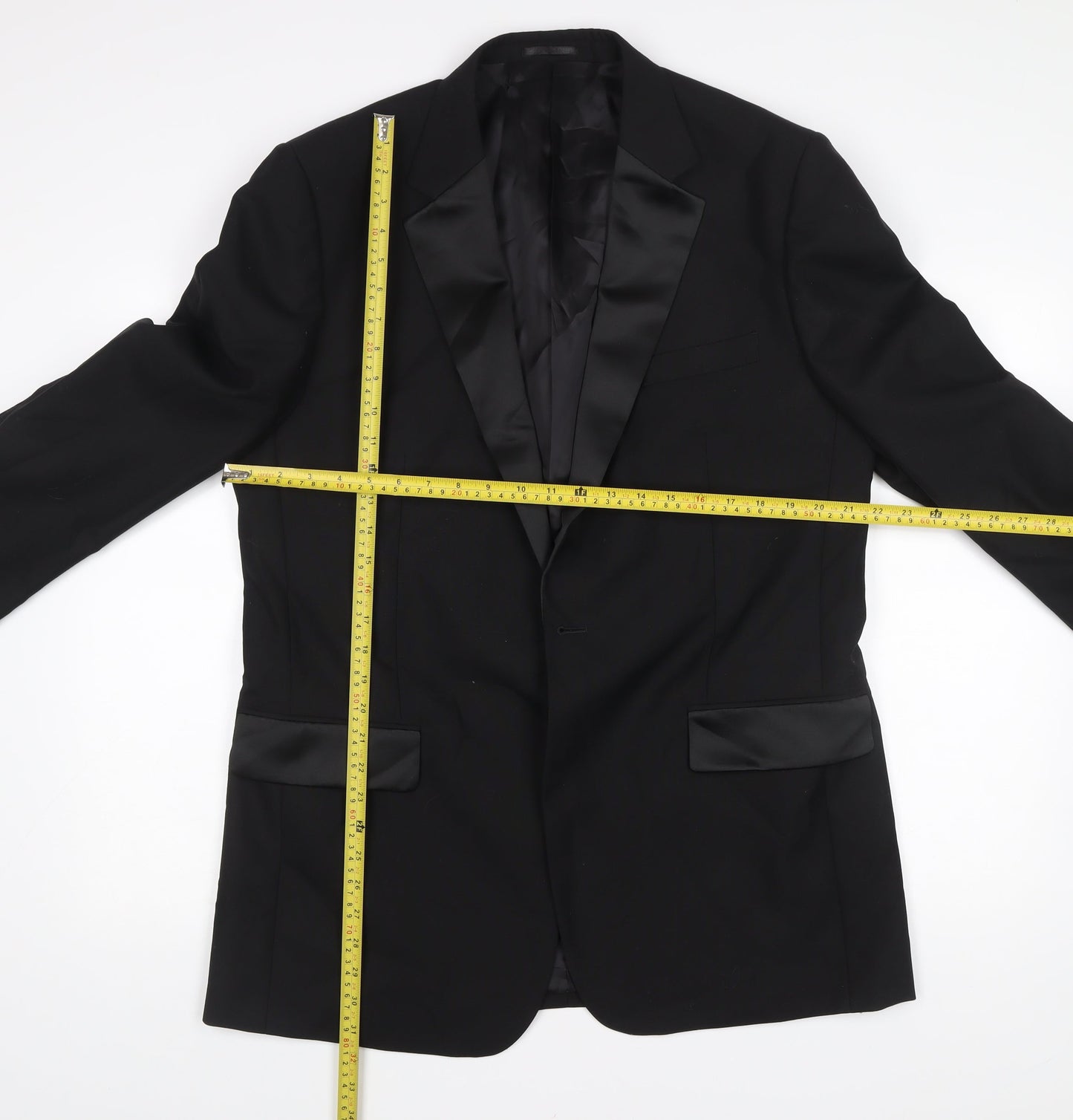 Mens UK Size 42 Brook Taverner Regular Black Suit Tuxedo