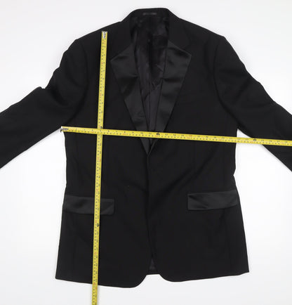 Mens UK Size 42 Brook Taverner Regular Black Suit Tuxedo