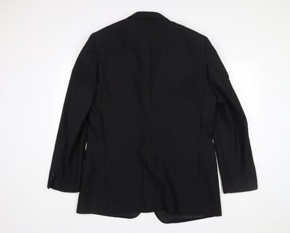 Mens UK Size 42 Brook Taverner Regular Black Suit Tuxedo