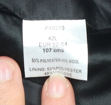 Mens UK Size 42 Brook Taverner Regular Black Suit Tuxedo