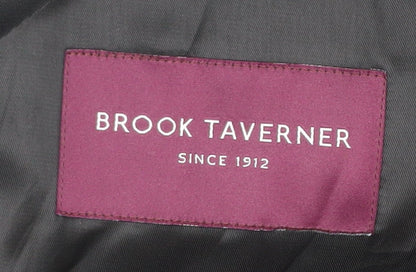 Mens UK Size 42 Brook Taverner Regular Black Suit Tuxedo