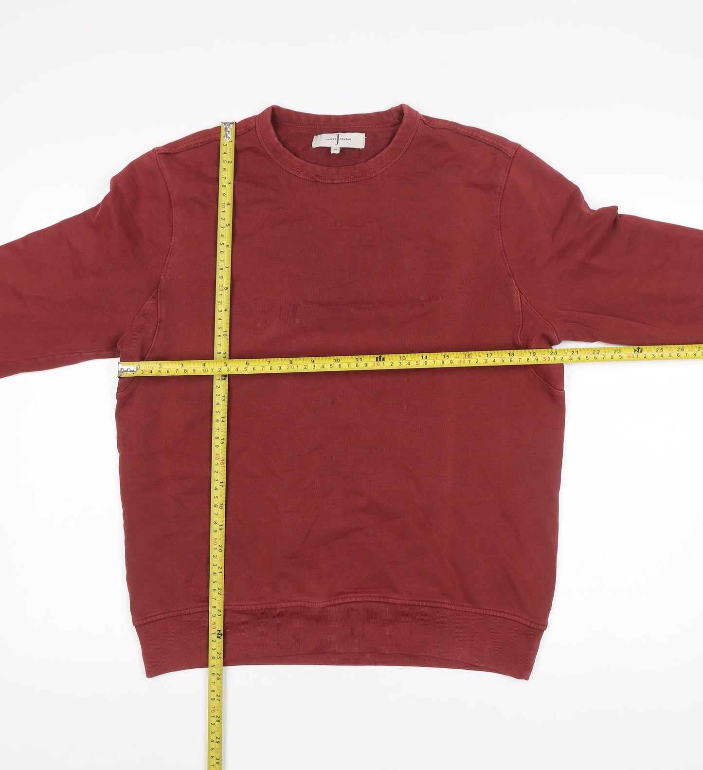 Jasper Conran Men’s Red Cotton Crew Neck Sweatshirt Size M