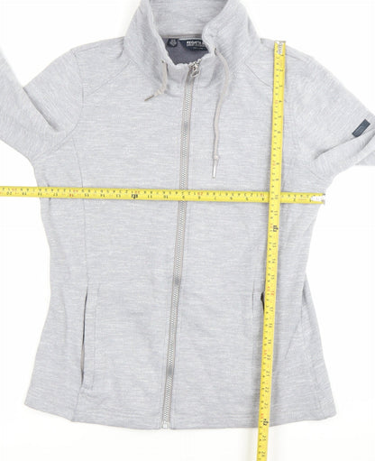 Regatta Womens Grey Full Zip Hoodie Sweatshirt Size 14 Outdoor Jacket