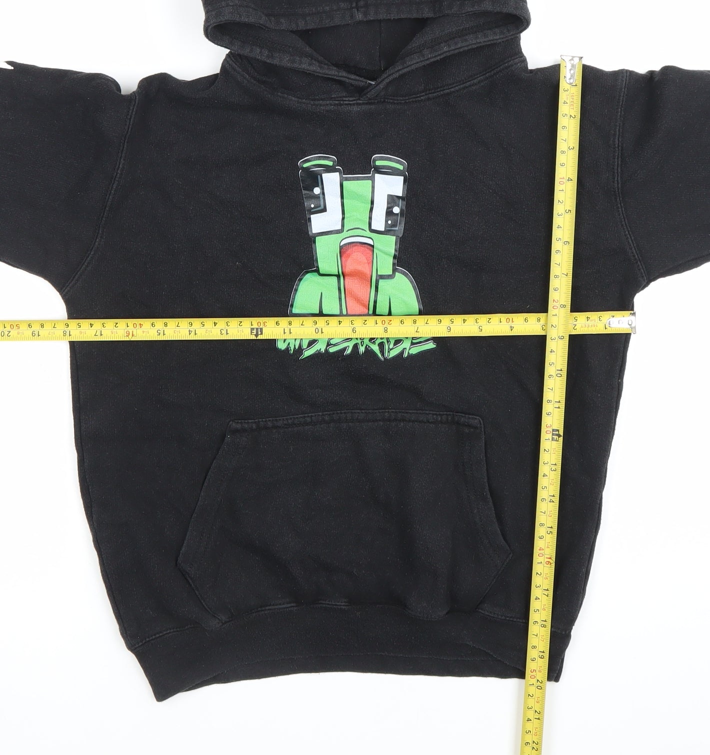 Unspeakable Boys Black Pullover Hoodie 9-10 Years Minecraft Gaming
