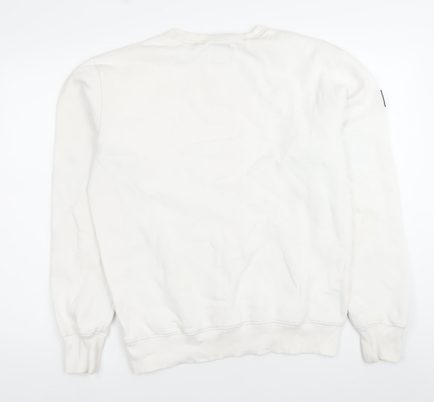 Superdry Men’s White Medium Pullover Crew Neck Sweatshirt
