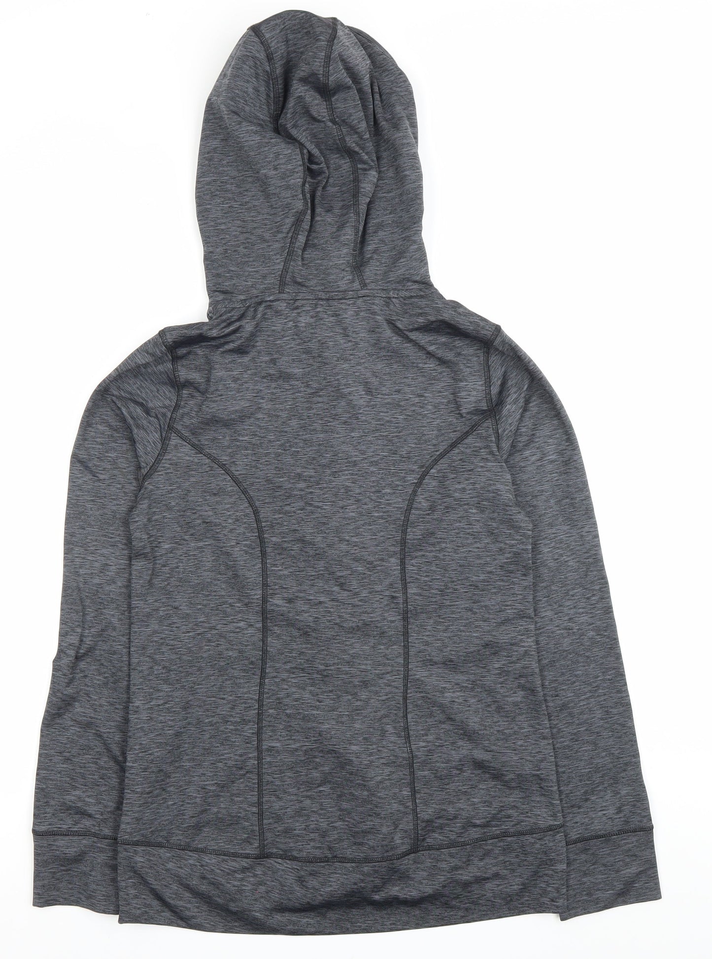 F&F Womens Grey Full Zip Hoodie Size 10 Slim Fit Sportswear