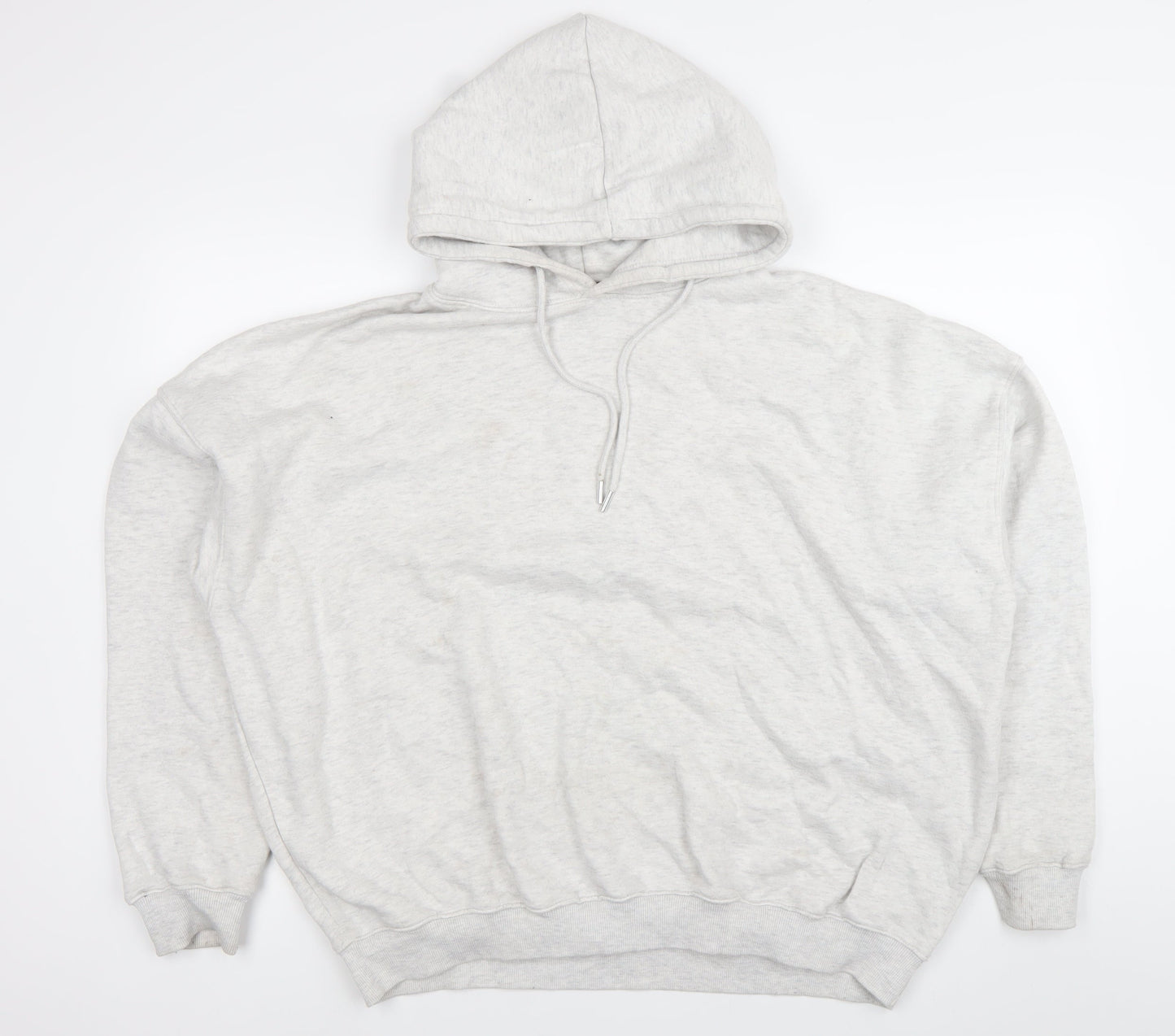 PrettyLittleThing Women’s Grey Hoodie Size L Chill Club Pullover