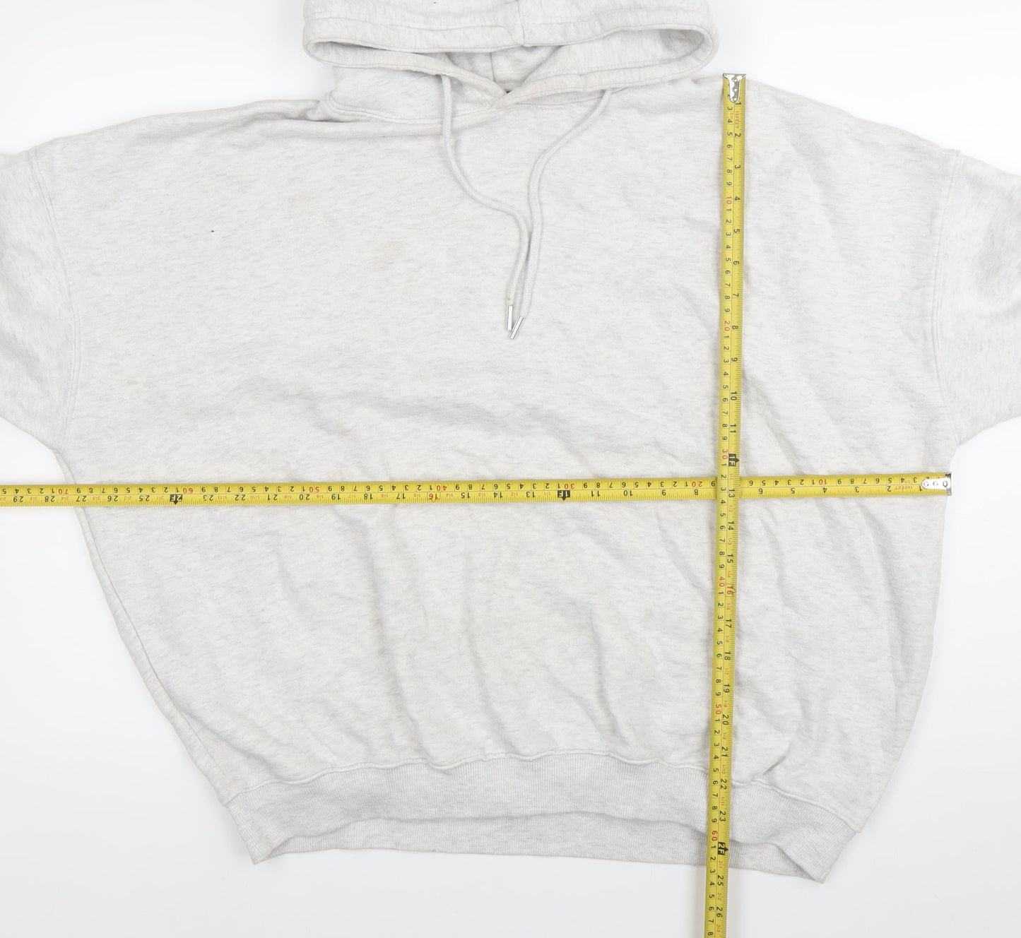 PrettyLittleThing Women’s Grey Hoodie Size L Chill Club Pullover