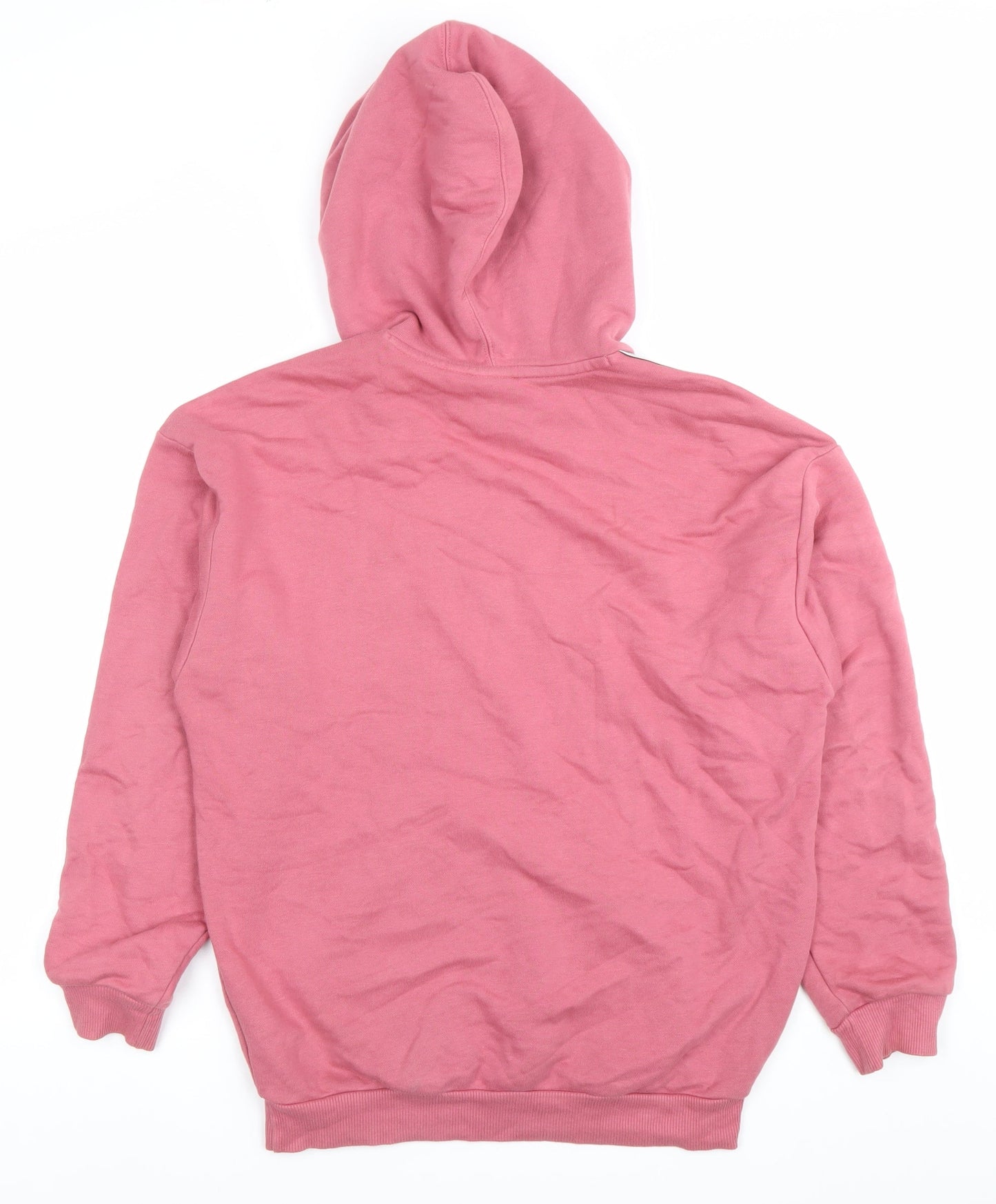 Adidas Womens Pink Pullover Hoodie Size 12 Logo Sportswear