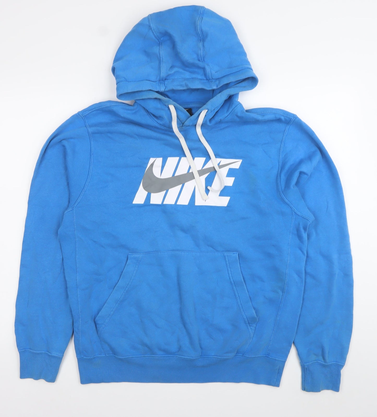 Mens UK Size S Nike Blue Pullover Hoodie