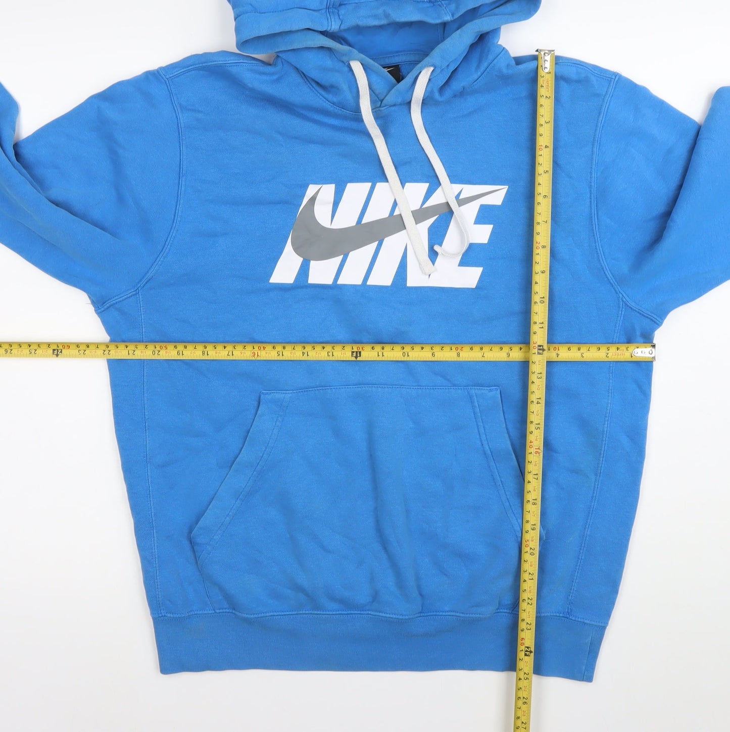 Mens UK Size S Nike Blue Pullover Hoodie