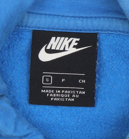 Mens UK Size S Nike Blue Pullover Hoodie