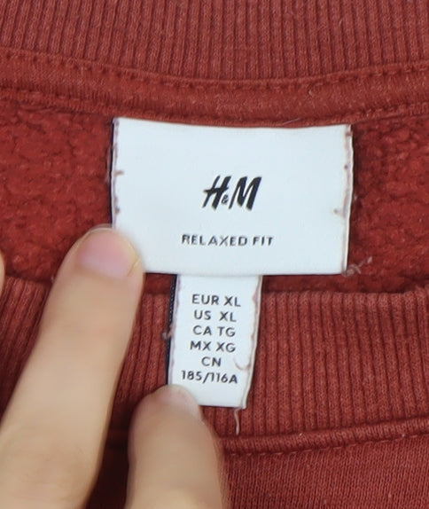 Womens UK Size XL H&M Brown Pullover Sweatshirt