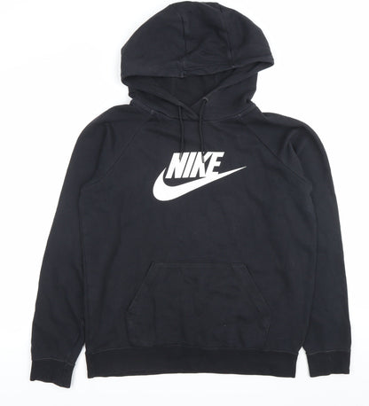 Mens UK Size M Nike Black Pullover Hoodie