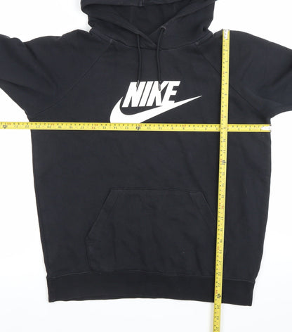 Mens UK Size M Nike Black Pullover Hoodie