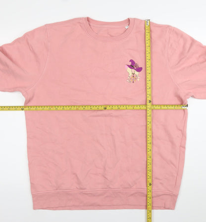 The Color of Space Womens Pink XL Sweatshirt Cotton Blend