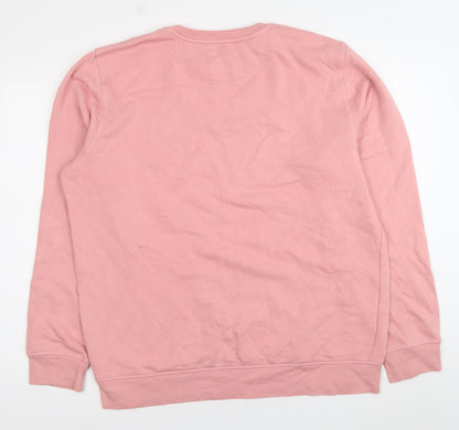 The Color of Space Womens Pink XL Sweatshirt Cotton Blend