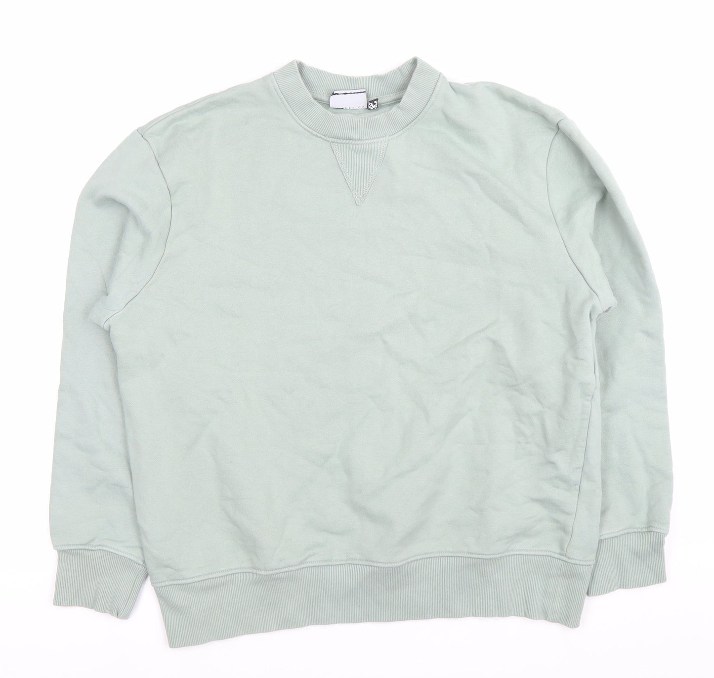 Mens UK Size M ASOS DESIGN Green Pullover Sweatshirt