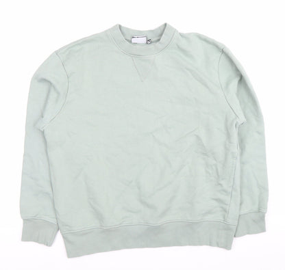 Mens UK Size M ASOS DESIGN Green Pullover Sweatshirt