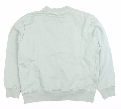 Mens UK Size M ASOS DESIGN Green Pullover Sweatshirt