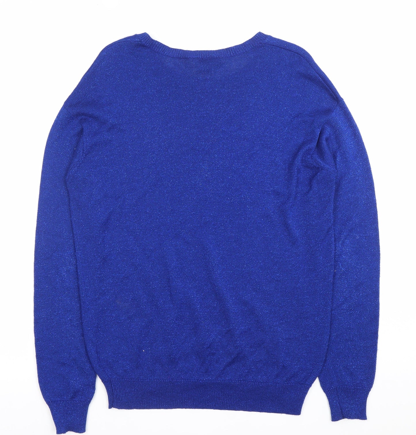 Womens UK Size 8 Topshop Blue Pullover Jumper