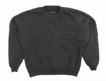 Spirit Jersey Womens Black Los Angeles Sweatshirt XS Cotton Crew Neck