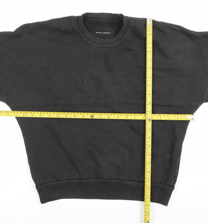 Spirit Jersey Womens Black Los Angeles Sweatshirt XS Cotton Crew Neck