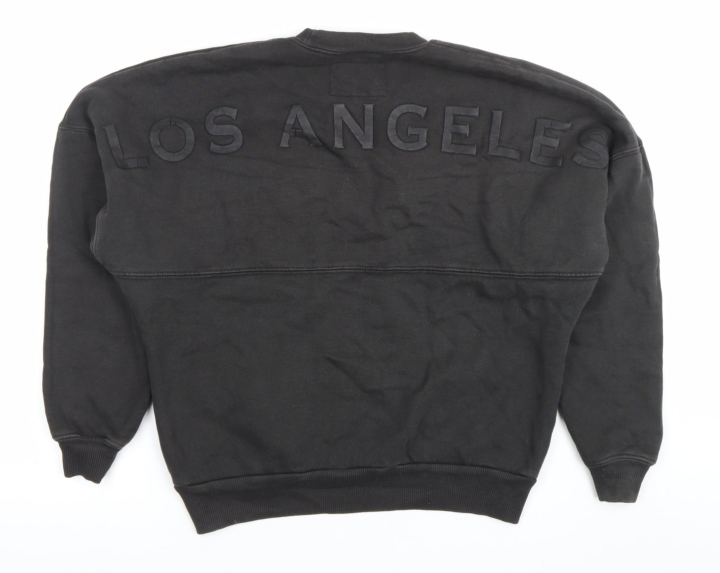 Spirit Jersey Womens Black Los Angeles Sweatshirt XS Cotton Crew Neck
