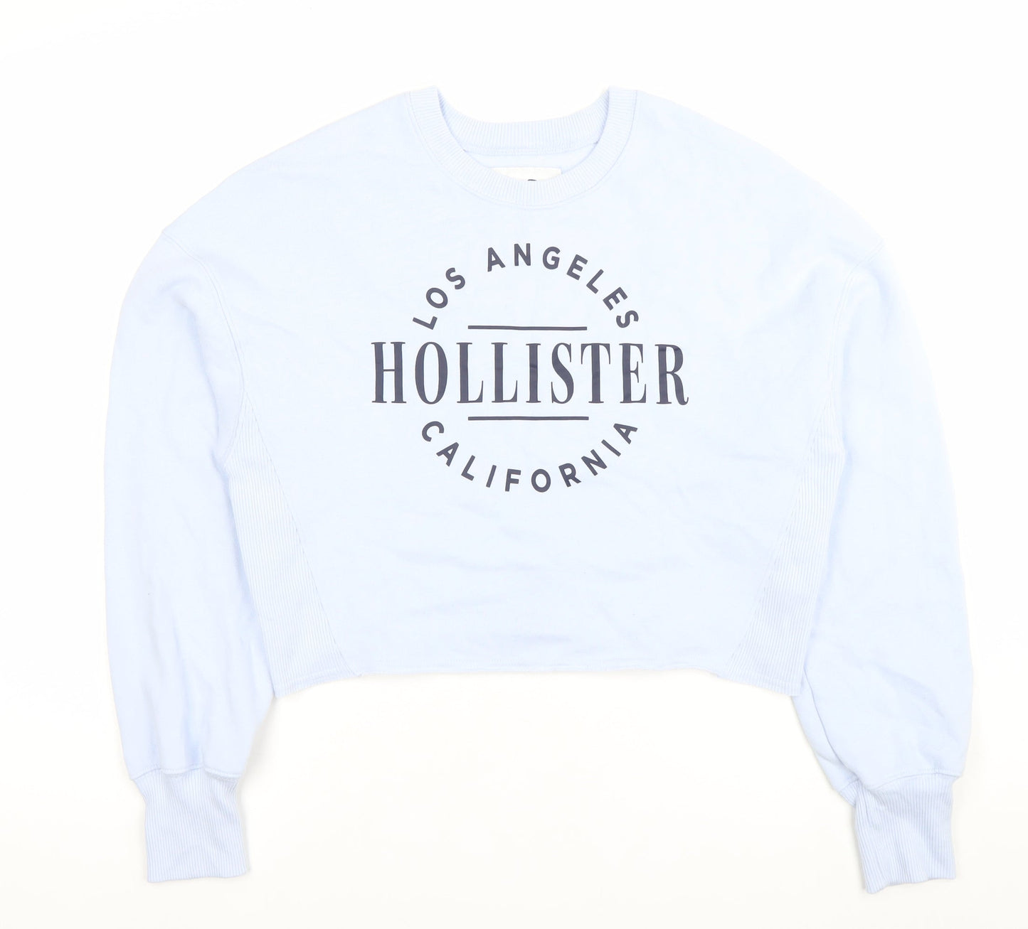 Hollister Womens Blue Small Logo Crew Neck Sweatshirt