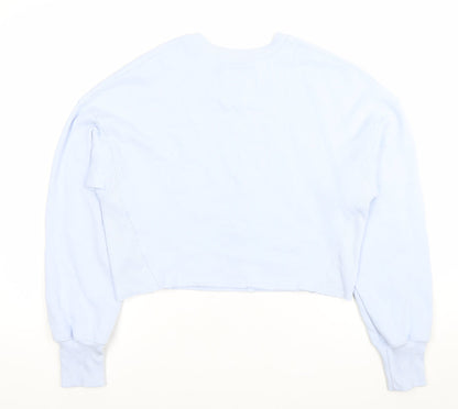 Hollister Womens Blue Small Logo Crew Neck Sweatshirt