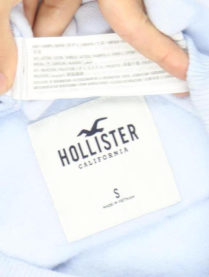 Hollister Womens Blue Small Logo Crew Neck Sweatshirt