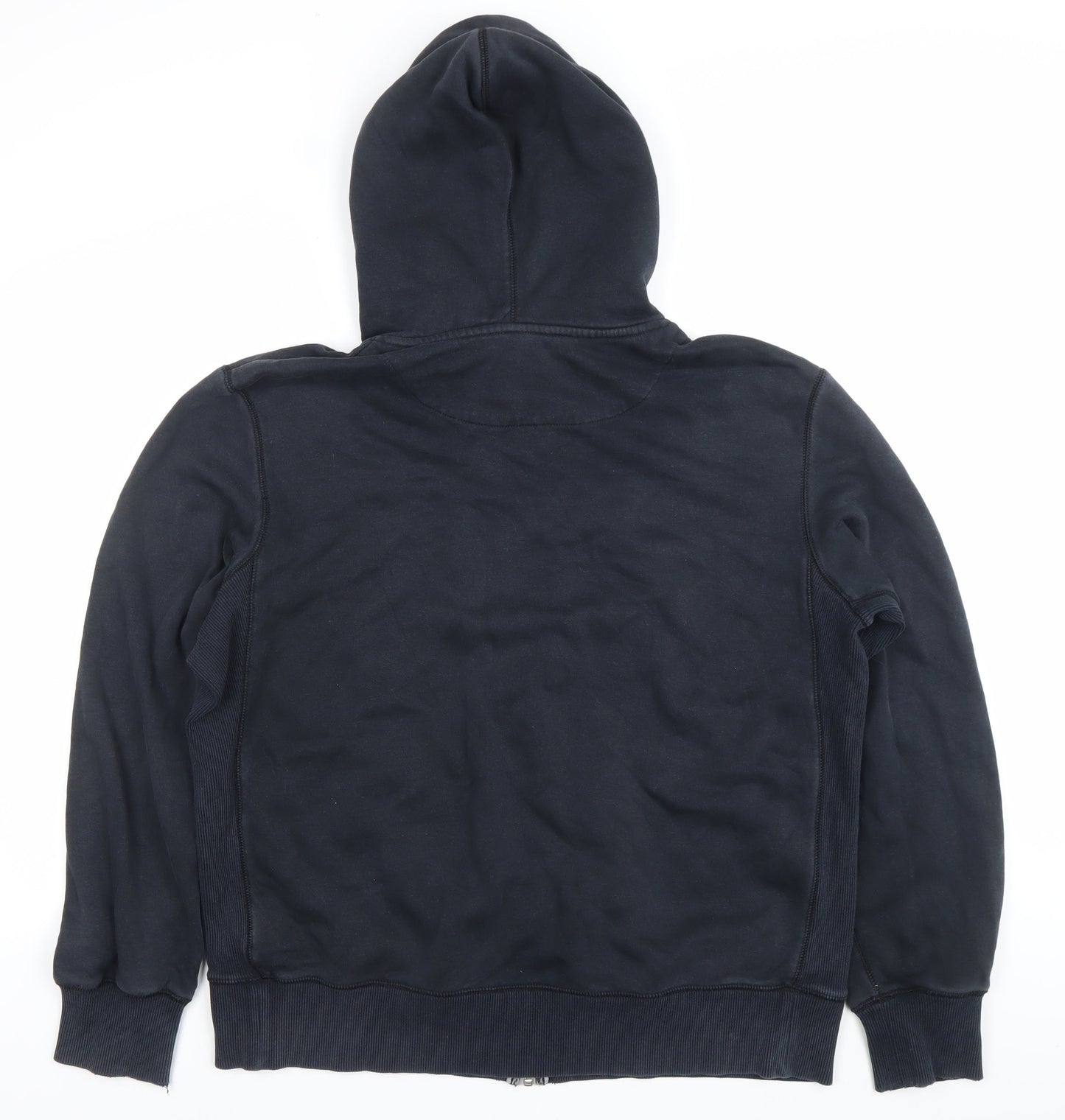 Nike Womens Black Full Zip Hoodie Sweatshirt XL Cotton Blend