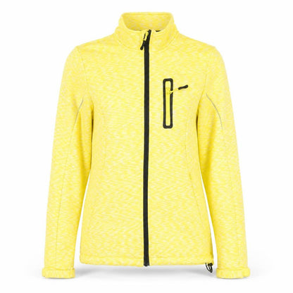 Crynit Womens Yellow Softshell Jacket Size 10 Full Zip Lightweight