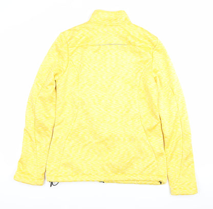Crynit Womens Yellow Softshell Jacket Size 10 Full Zip Lightweight