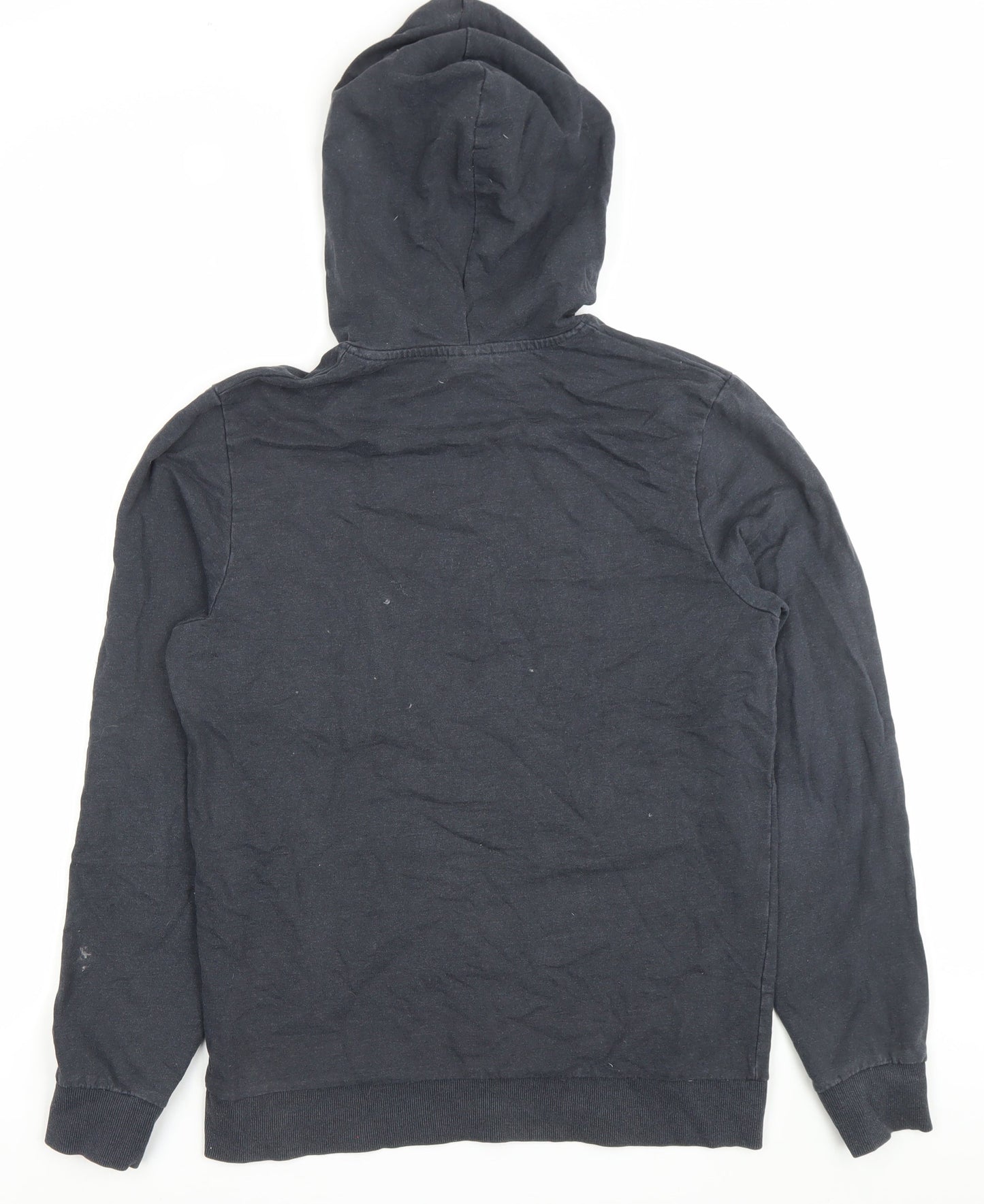 Mens UK Size M JACK & JONES Black Pullover Hoodie