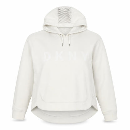 Womens UK Size S DKNY White Pullover Hoodie