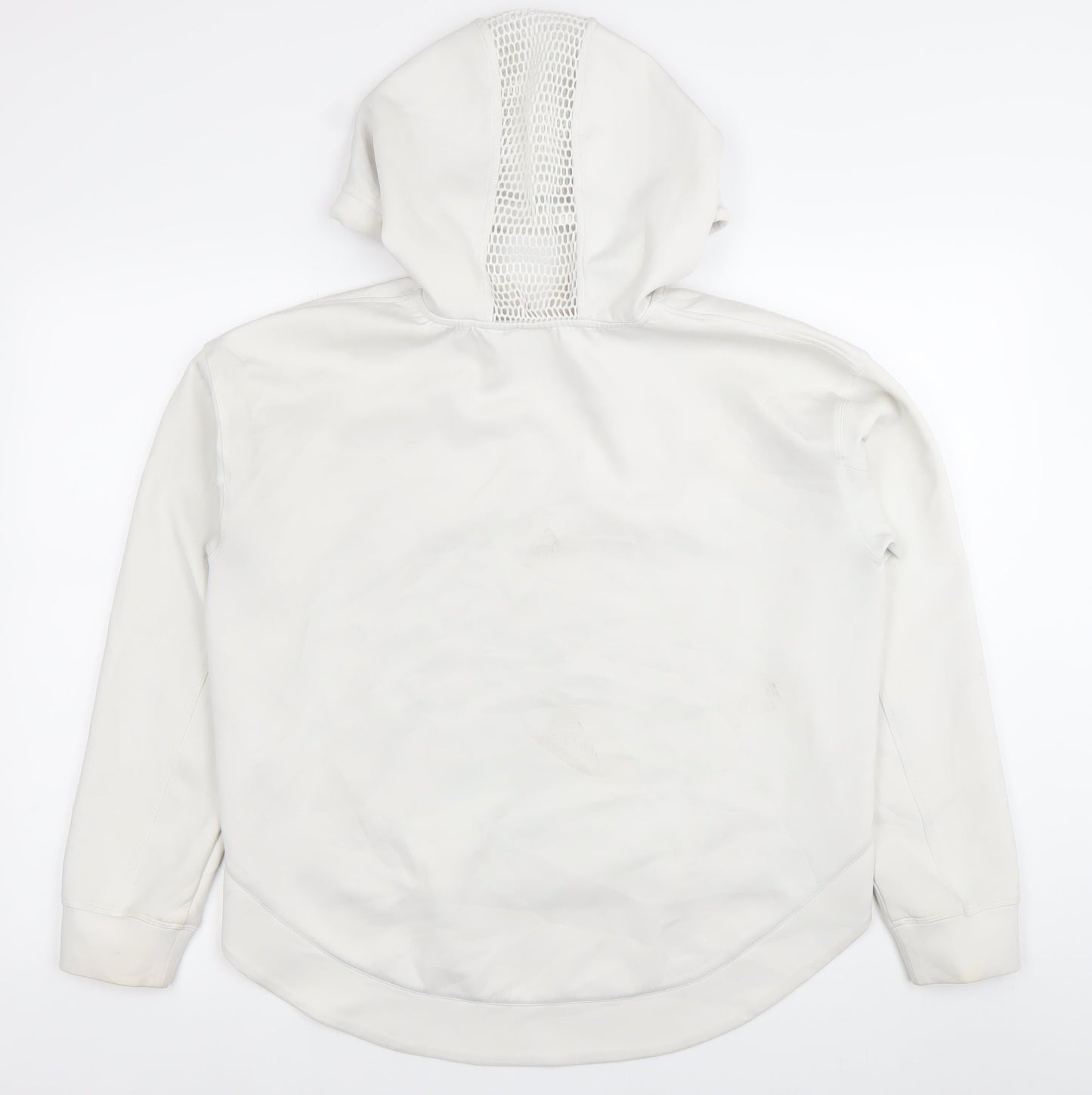 DKNY Women’s White Pullover Hoodie Size S Logo Sportswear