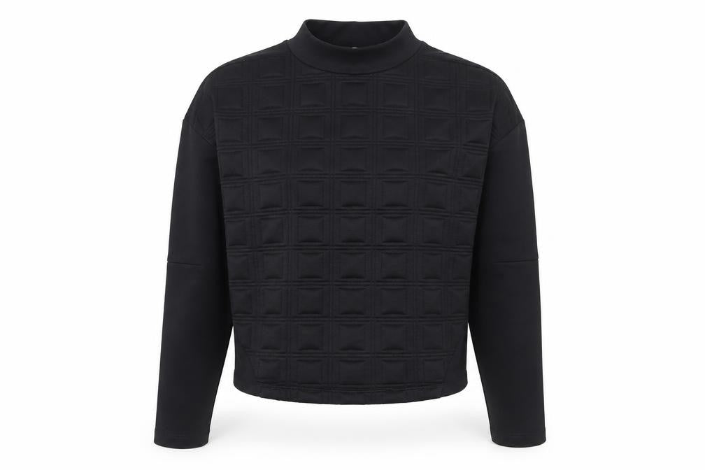 Womens UK Size 12 Pull&Bear Black Pullover Sweatshirt